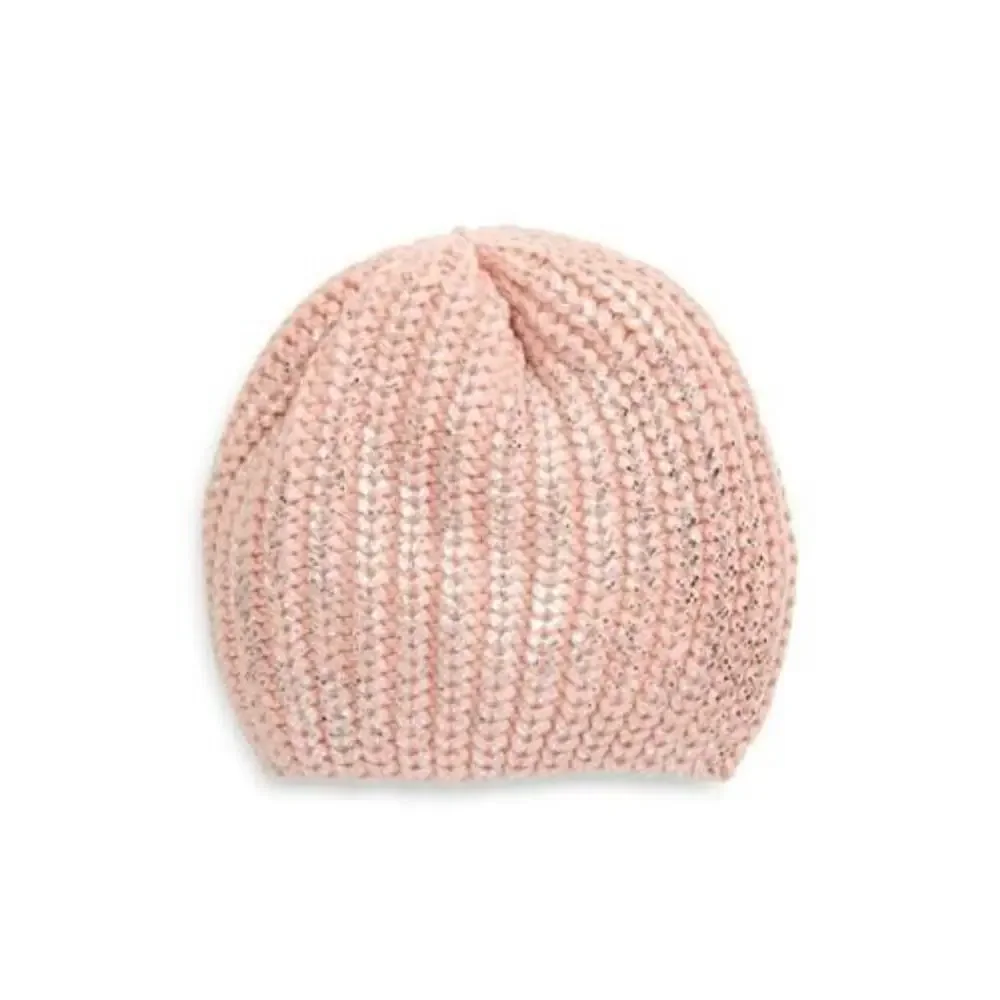 Tucker + Tate Kids Metallic Knit Beanie In Pink Metallic Cake One Size MSRP $19‎